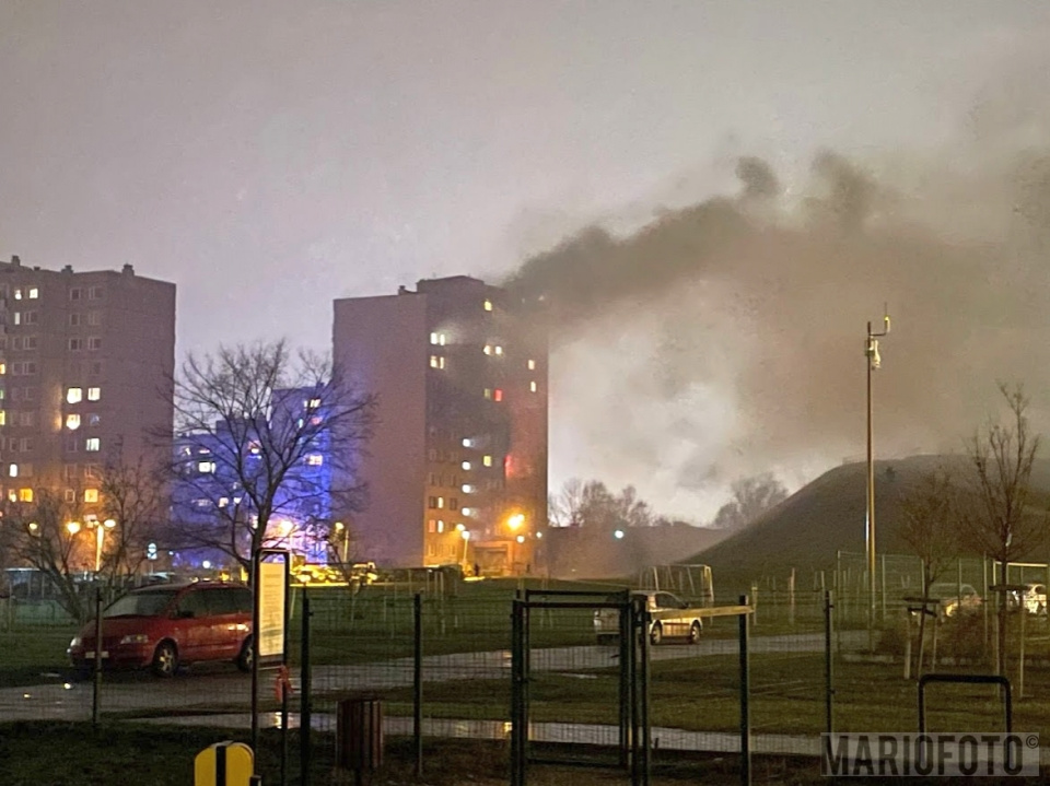 Pożar mieszkania na osiedlu AK w Opolu foto:Mario