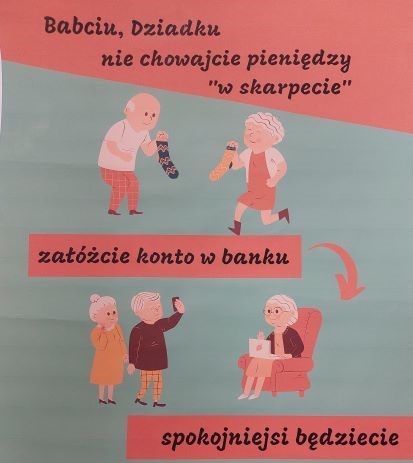 Plakat wykonany przez ucznia głubczyckiego Rolniczaka - [fot: https://www.zus.pl/o-zus/o-nas/kampania-bezpieczny-zdrowy-bezgotowkowy-/wyniki-konkursu]