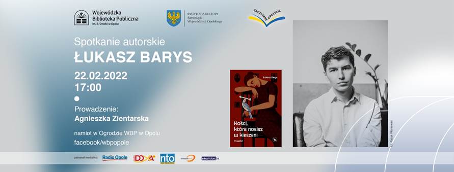 Spotkanie z laureat Paszportu Polityki za rok 2021 - poetą i prozaikiem Łukaszem Barysem