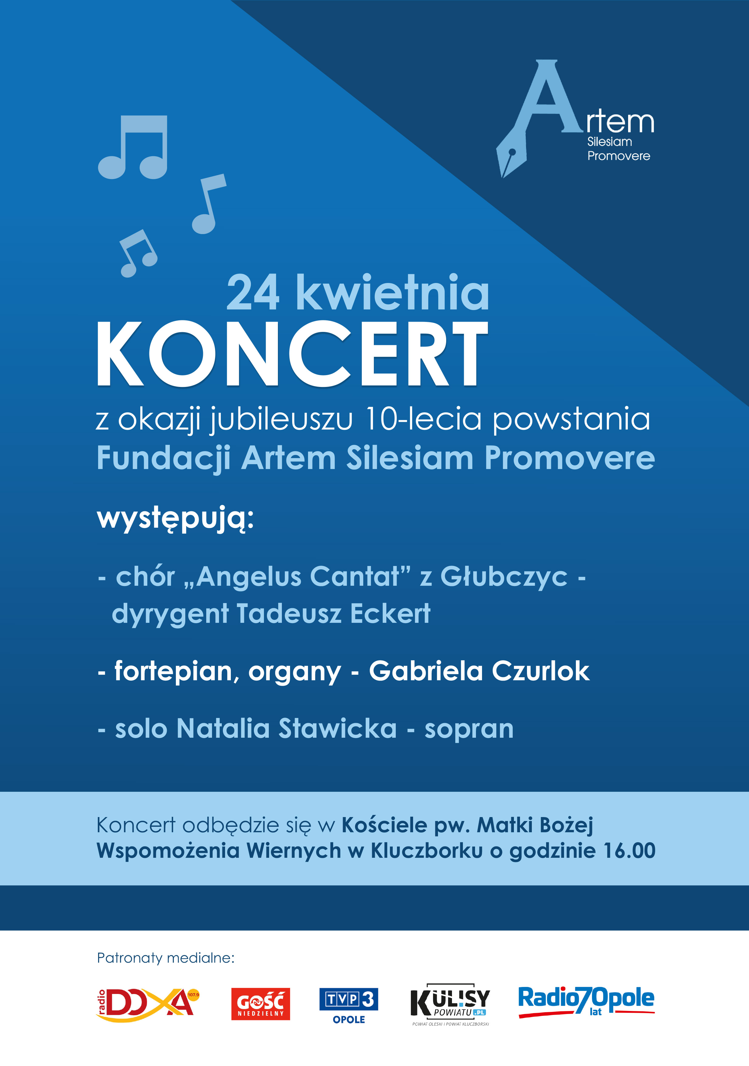 Fundacja Artem Silesiam Promovere ma już 10 lat – z tej okazji zaprasza na jubileuszowy koncert [fot. materiały organizatora]