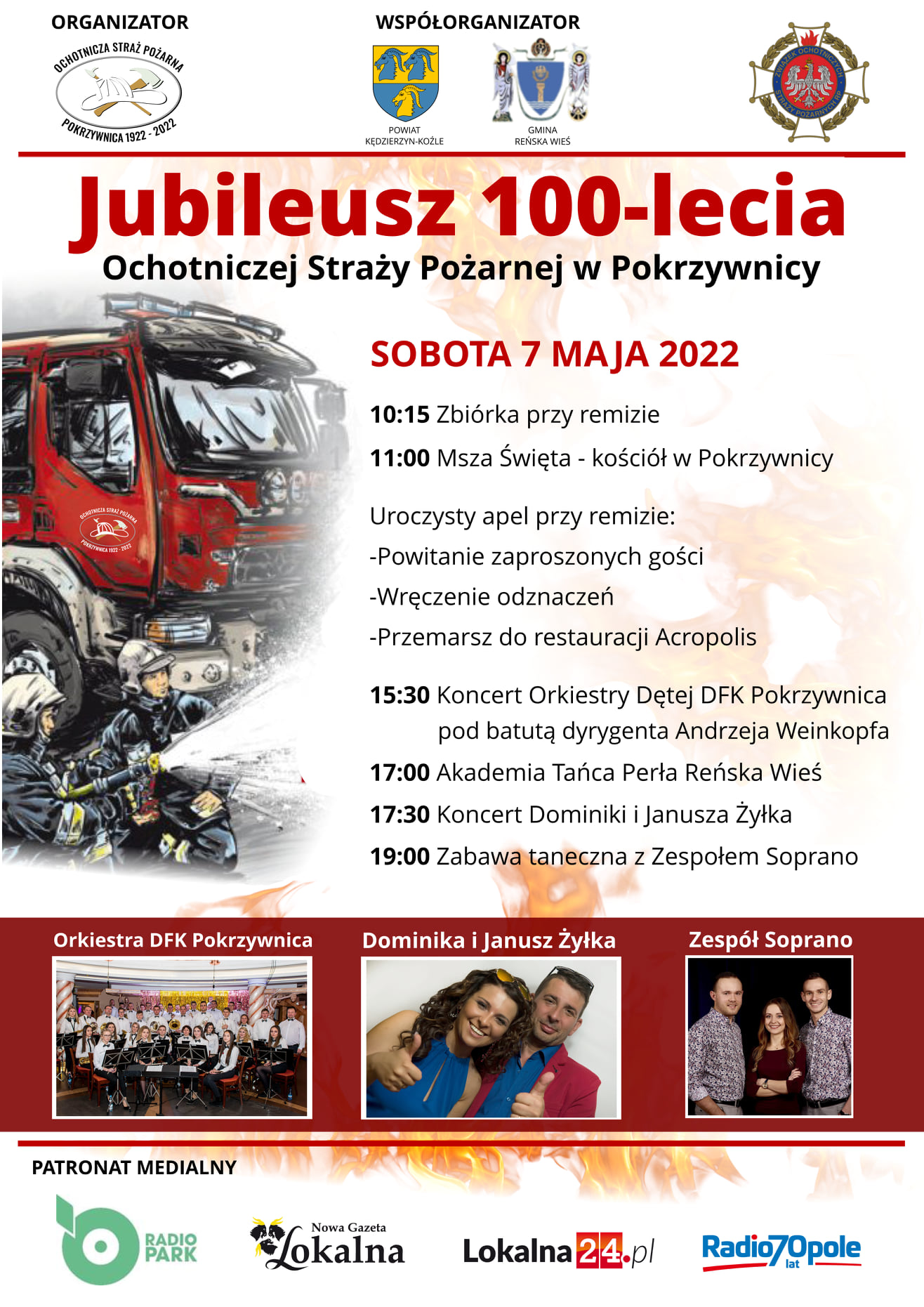 100-lecie Ochotniczej Straży Pożarnej w Pokrzywnicy