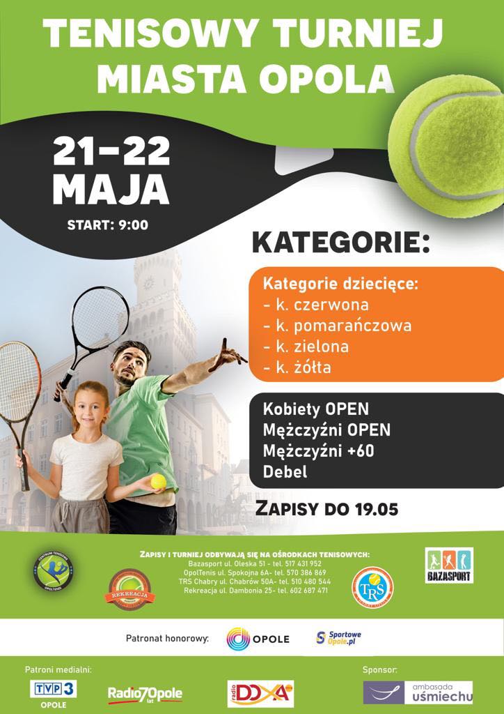 Zbliża się tenisowy turniej miasta Opola – zapisy tylko do czwartku (19.05)! [fot. materiały organizatora]