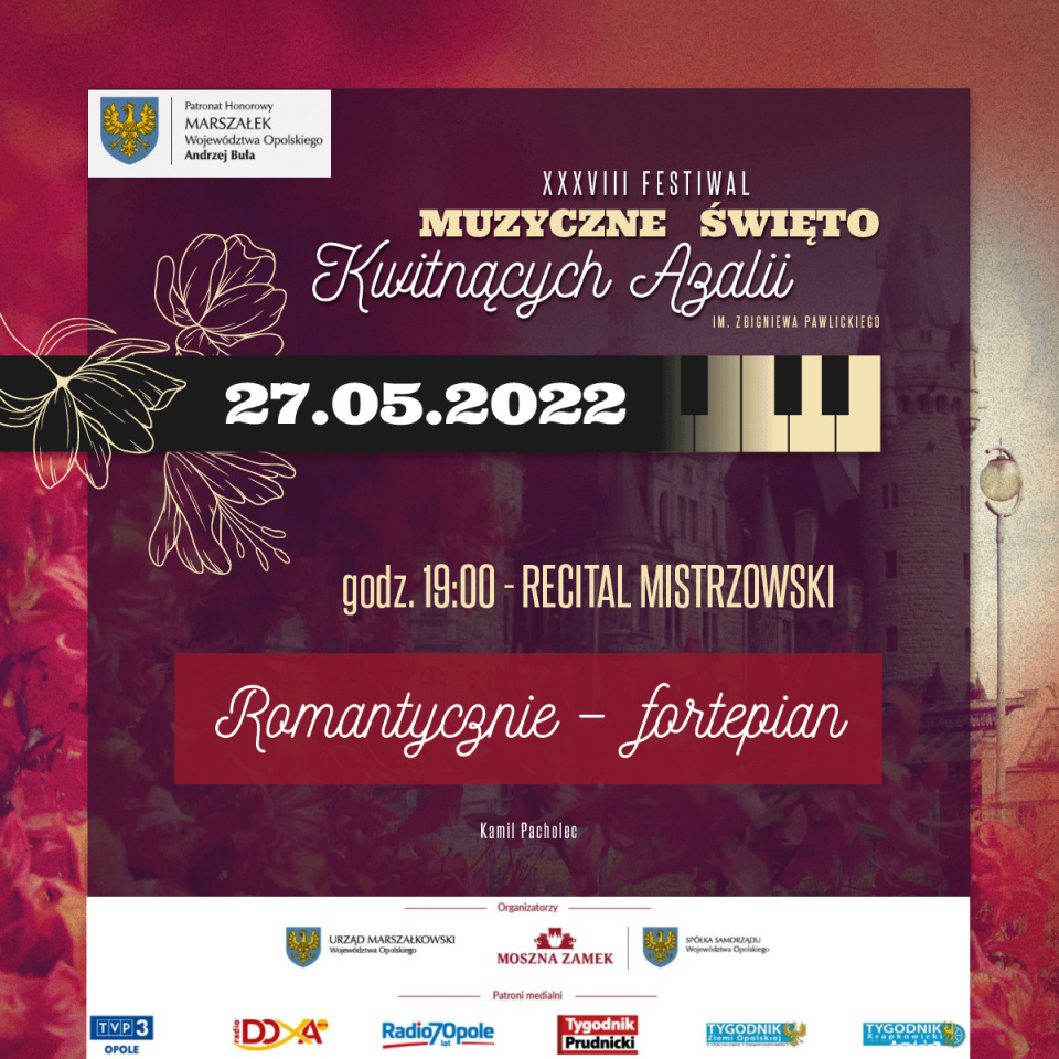 Trzeci koncert w ramach XXXVIII Festiwalu Muzyczne Święto Kwitnących Azalii w Mosznej już w piątek (20.05)