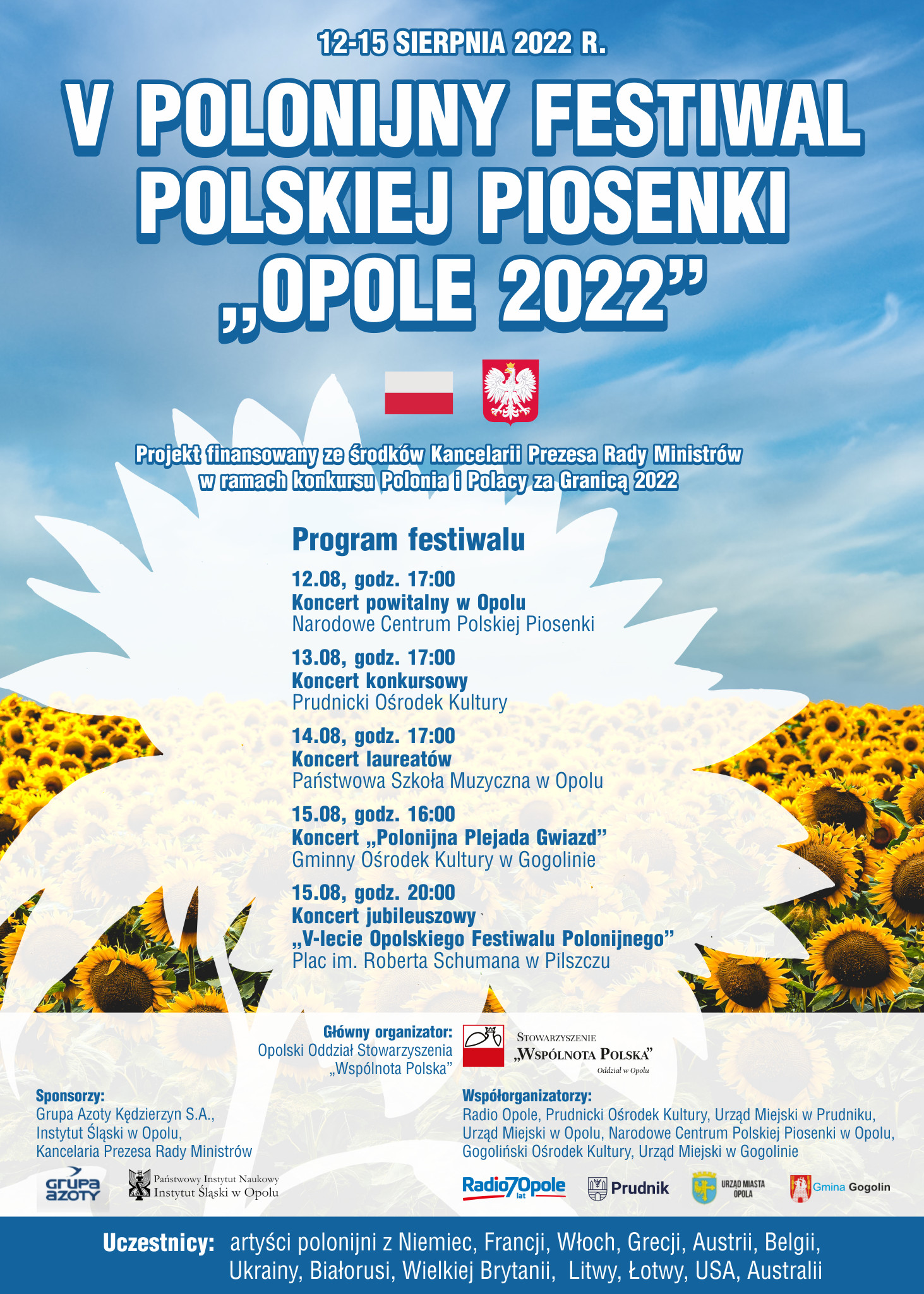 V Polonijny Festiwal Polskiej Piosenki 'Opole 2022'