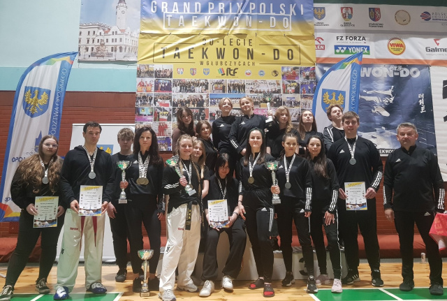 Grad medali zawodników Sparty Głubczyce-Pietrowice na Grand Prix Polski w taekwondo