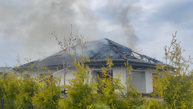 Pożar domu w podopolskich Walidrogach. Nie ma osób poszkodowanych
