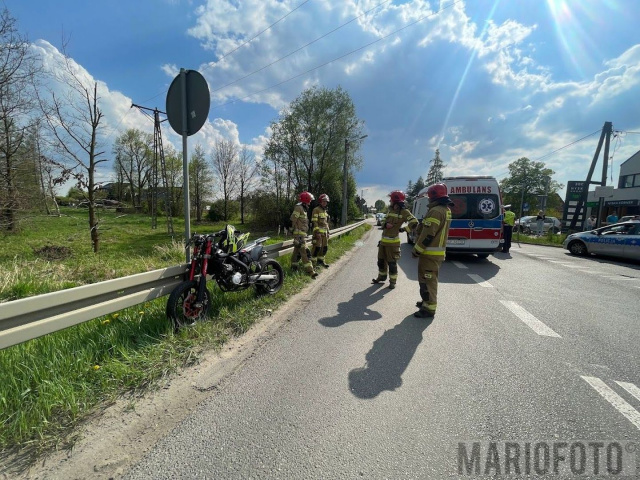 Dwa wypadki z udziałem motocyklistów w regionie. Ranni trafili do szpitala