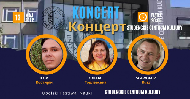 Polsko-ukraińskie muzyczne spotkanie - to propozycja na piątkowy wieczór w SCK w Opolu