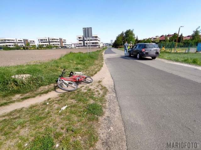 Potrącenie rowerzysty w Opolu. Ranny mężczyzna trafił do opolskiego szpitala