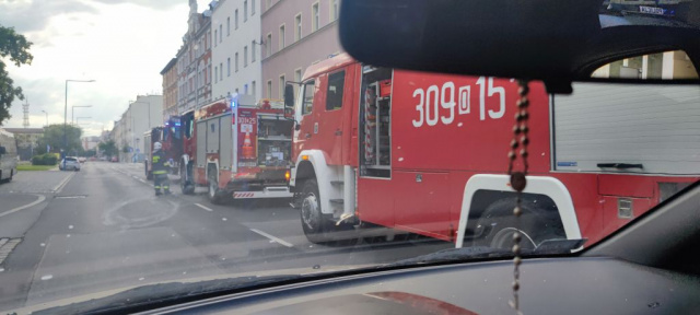 Opole: dym wydobywał się z lokalu przy ulicy 1 Maja