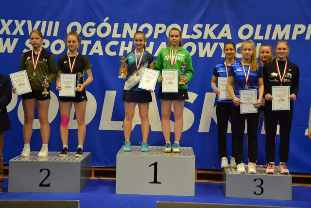 Sukcesy młodych badmintonistów Technika Głubczyce na mistrzostwach Polski