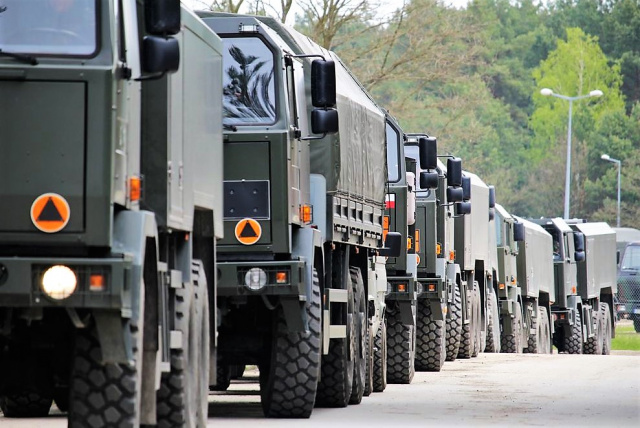 Uwaga na wojskowe kolumny na drogach Na Opolszczyznę zmierzają żołnierze z Polski oraz Czech, Słowacji i Węgier