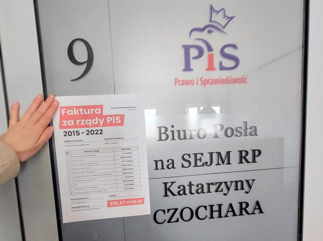 Ruch Polska 2050 przygotował dla rządu fakturę korygującą na 318 miliardów złotych