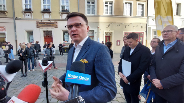 Polska 2050 prezentuje kandydatów do list wyborczych. Szymon Hołownia odwiedza Opolszczyznę