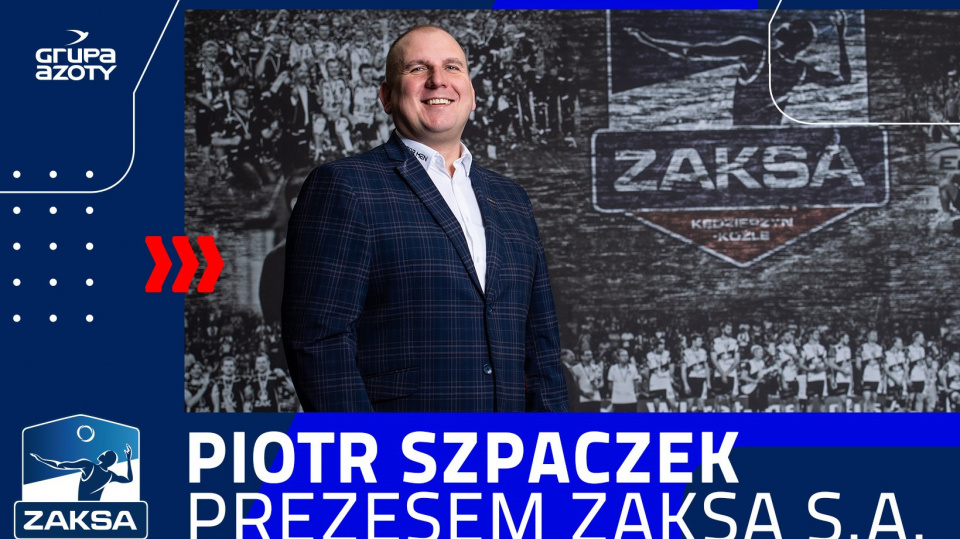 Piotr Szpaczek - nowy prezes zdobywcy Ligi Mistrzów - [fot: zaksa.pl]