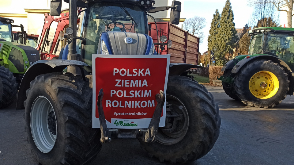 Protest rolników w Głubczycach - [fot: Grzegorz Frankowski]