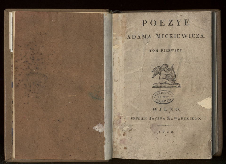 200 lat temu ukazały się "Ballady i romanse" Adama Mickiewicza [fot. polona.pl]