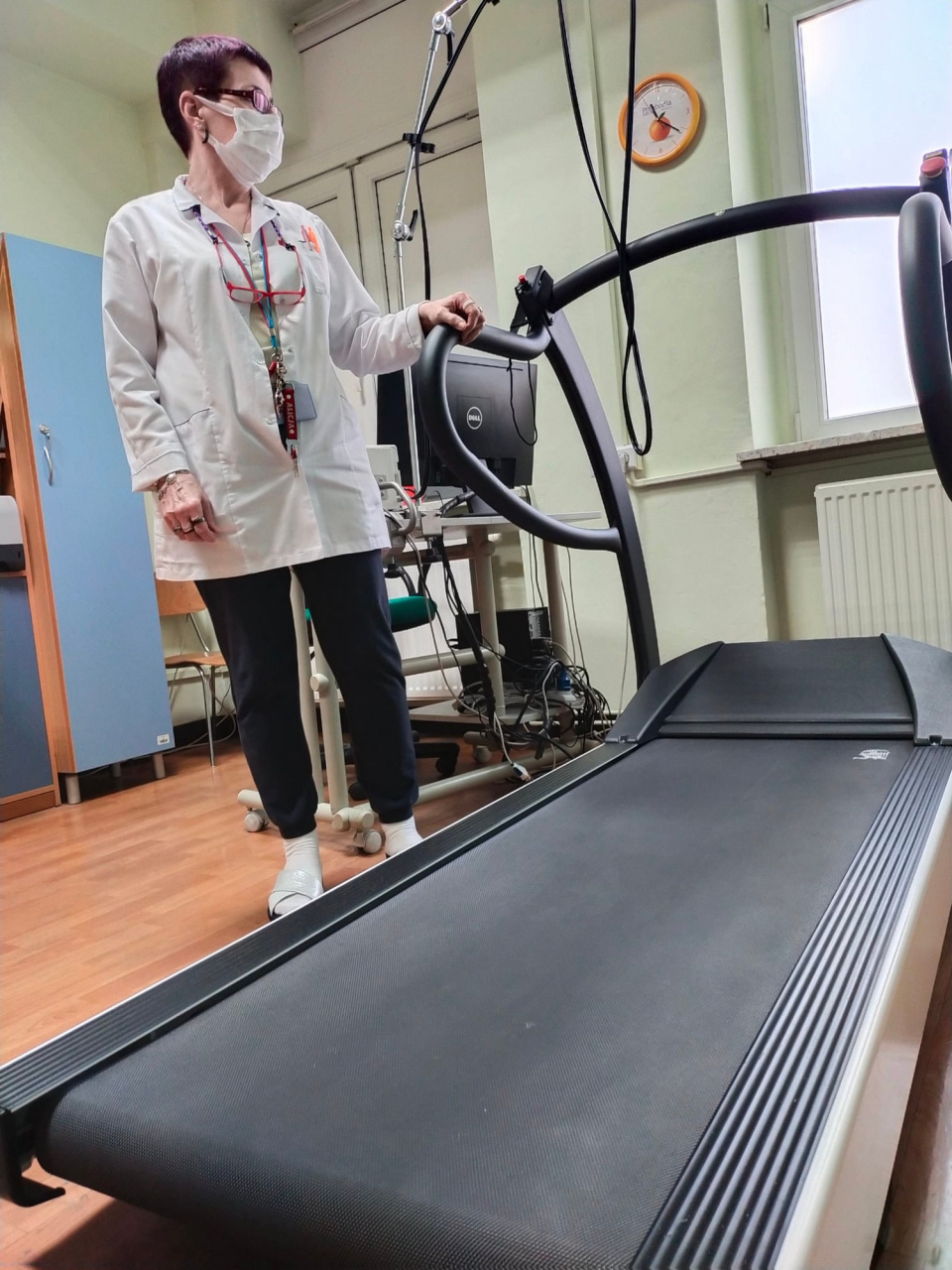 Sprzęt do wykonywania próby wysiłkowej w poradni kardiologiczne w Szpitalu Wojewódzkim w Opolu [fot. Szpital Wojewódzki w Opolu]