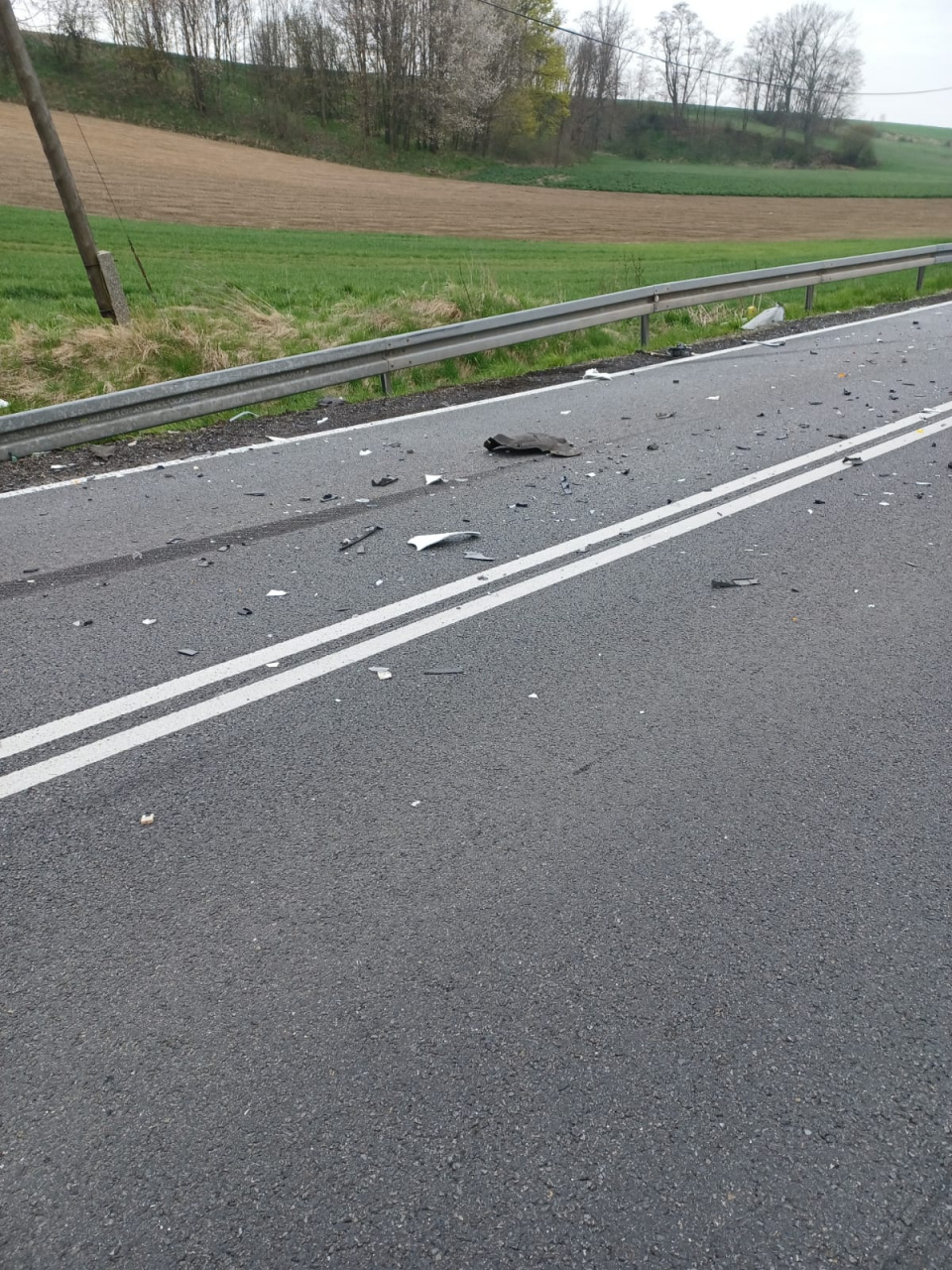 Śmiertelny wypadek na DK40 koło Głogówka [fot. GDDKiA w Opolu]