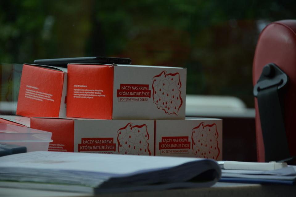 Zbiórka krwi KWP w Opolu [fot. Opolska policja]