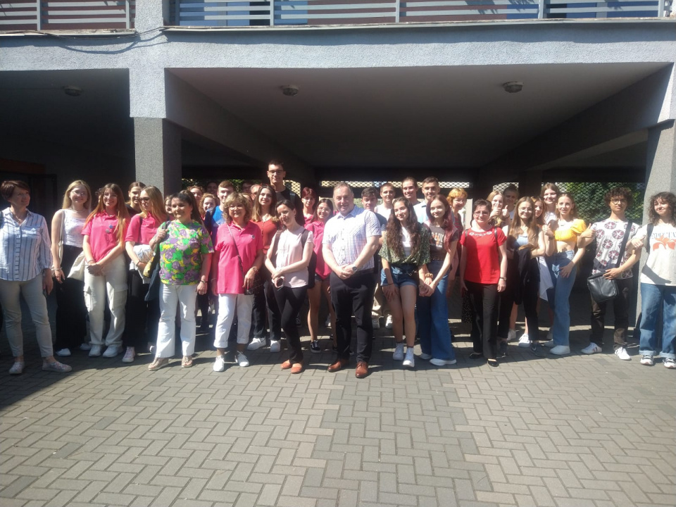 Uczniowie z Rumunii i Węgier odwiedzili szkołę w Opolu[fot. Ewa Wajdziak]