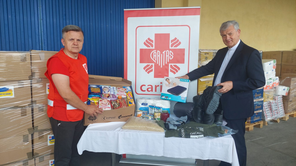 Transport humanitarny Caritas do Odessy w Ukrainie [fot. Katarzyna Doros-Stachoń]