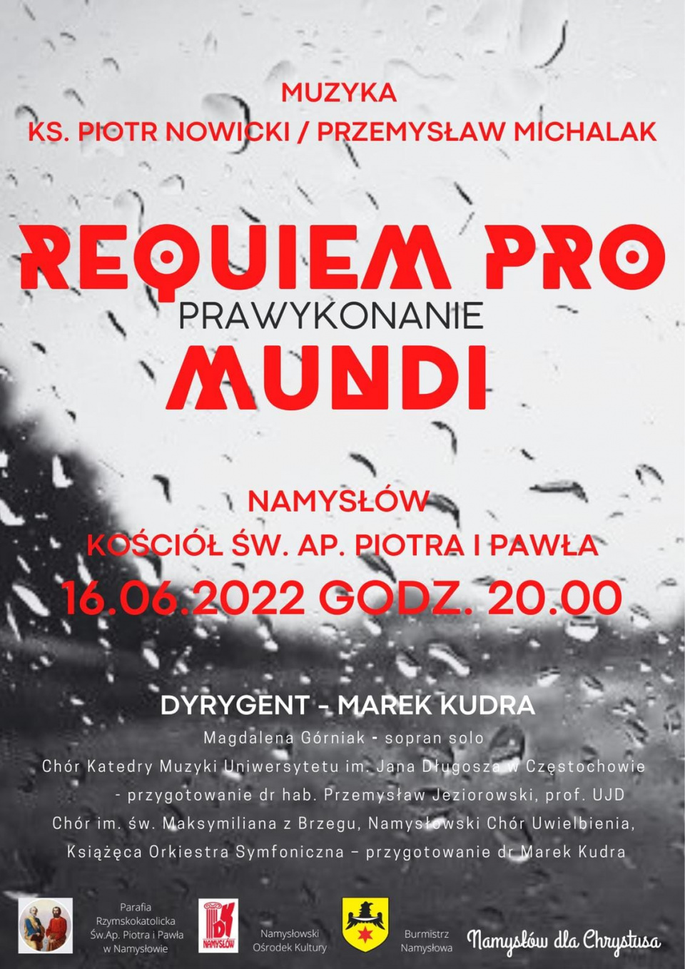 Prawykonanie "Requiem pro Mundi" - platak wydarzenia