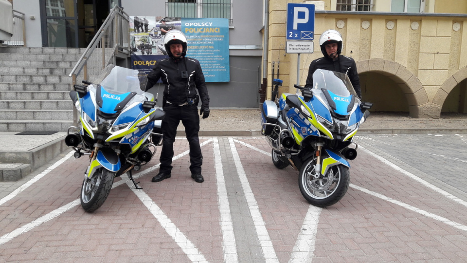 Nowe motocykle nyskich policjantów [fot. opolska policja]