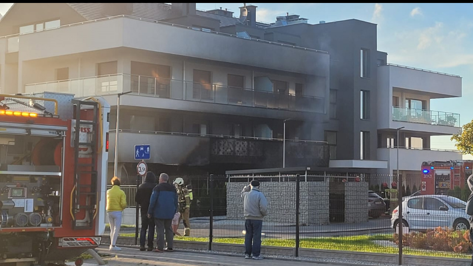 Pożar mieszkania przy ul. Tarnopolskiej [fot. Mario]
