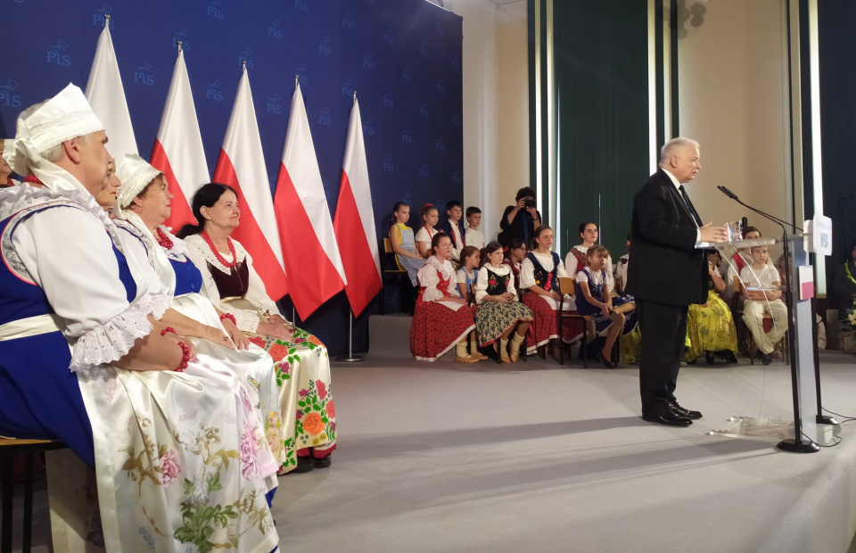 Jarosław Kaczyński w Nysie foto:V.Porowska/facebook
