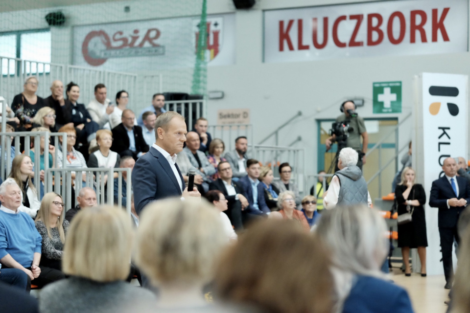 Donald Tusk rozpoczął wizytę na Opolszczyźnie [fot. Wanda Kownacka]