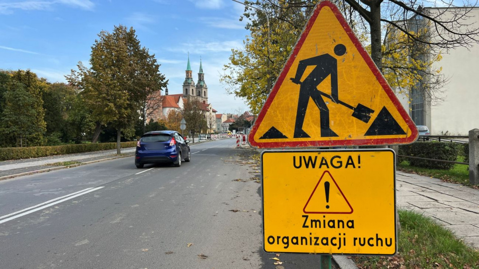 Przebudowa ulicy Wrocławskiej w Brzegu [fot. Daniel Klimczak]