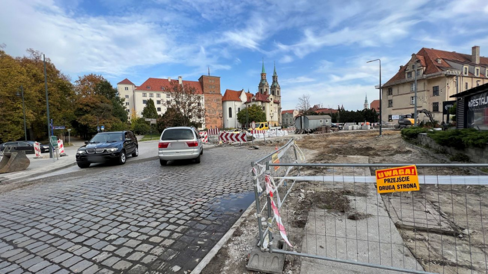 Przebudowa ulicy Wrocławskiej w Brzegu [fot. Daniel Klimczak]
