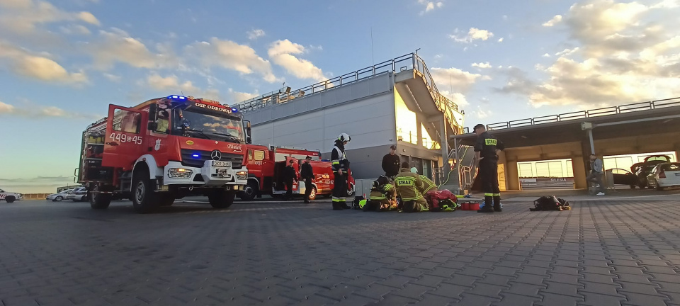 Ćwiczenia strażaków foto:KPPSP w Krapkowicach