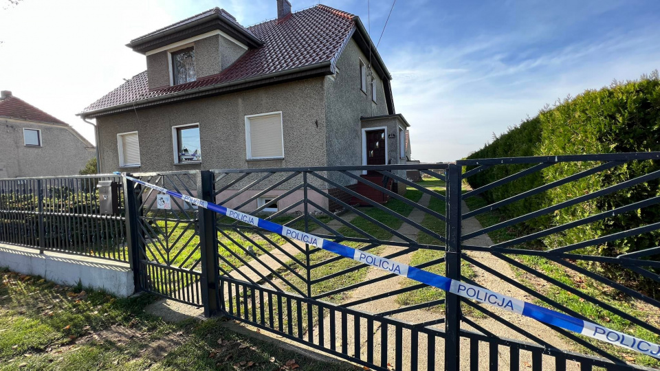 Borkowice. Dom, w którym znaleziono ciała dwóch osób foto:D.Klimczak
