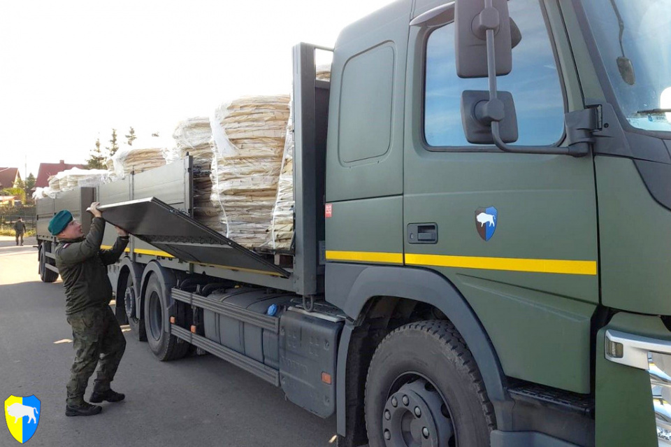 Opolscy logistycy dowożą materiały do budowy zapory na granicy z Rosją [fot. archiwum 10BLog]