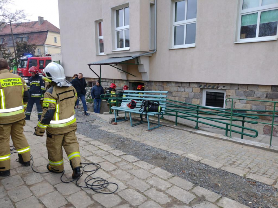 Pożar w szkole foto:gminaGłogówek
