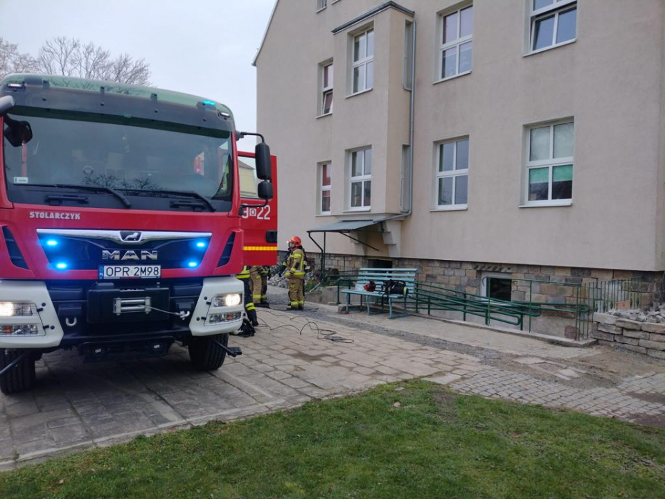 Pożar w szkole foto:gminaGłogówek