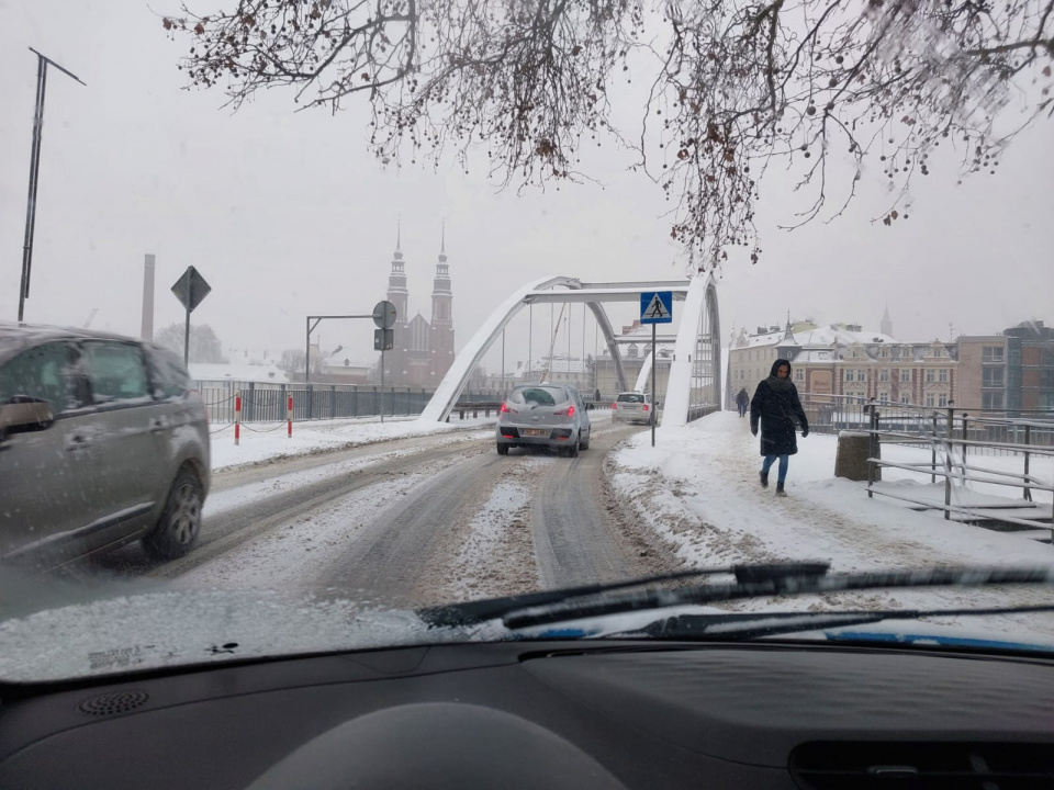 Śnieżna zima w Opolu [fot. Agnieszka Stefaniak]