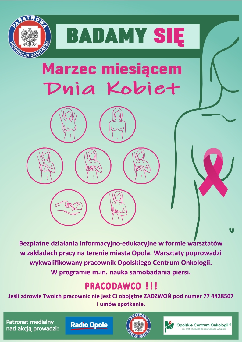 Plakat Kampania 'Marzec miesiącem Dnia kobiet'. Trwa rekrutacja