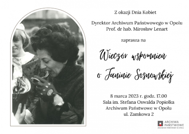 O Janinie Sosnowskiej w Archiwum Państwowym