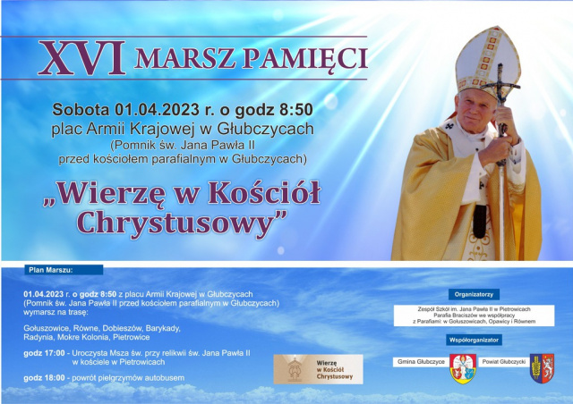 Marsz papieski również w gminie Głubczyce