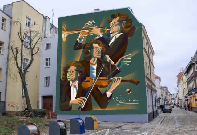 Opole: rozstrzygnięto konkurs na mural Zbigniewa Wodeckiego. Będzie przedstawiał jego sylwetkę wielowymiarowo