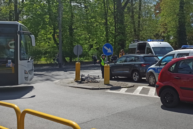 Strzelce Opolskie: 56-letni rowerzysta potrącony przez samochód osobowy