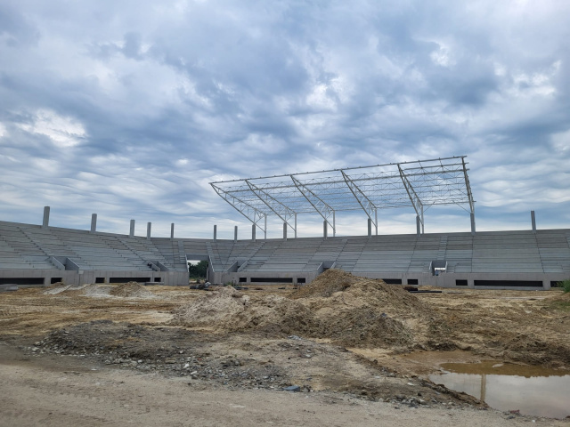 Opolski stadion nabiera kształtów. Mija rok od rozpoczęcia budowy