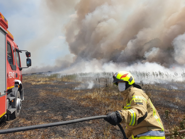 To był pracowity weekend strażaków. Ponad 150 zastępów walczyło z pożarami upraw rolnych w regionie