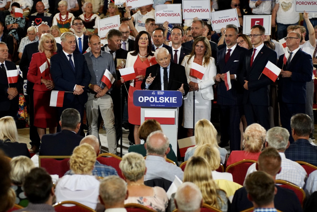 WYBORY 2023. Jarosław Kaczyński odwiedził Opole i mobilizował elektorat. Walczmy do ostatniego dnia [ZDJĘCIA]