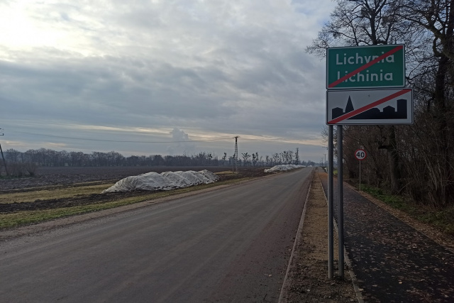 Droga między Leśnicą a Lichynią na zimę została otwarta dla ruchu samochodów