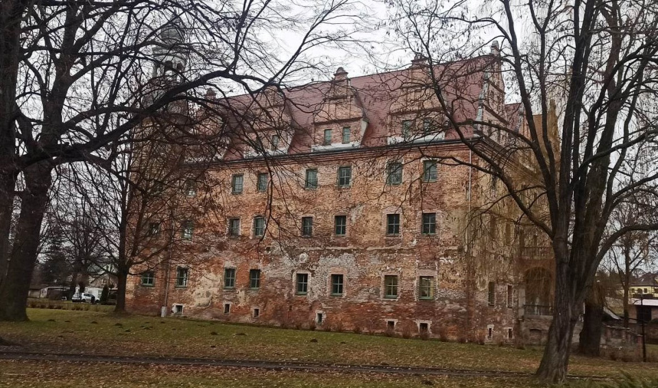 Remontowany pałac w Polskiej Cerekwi - [fot: Grzegorz Frankowski]