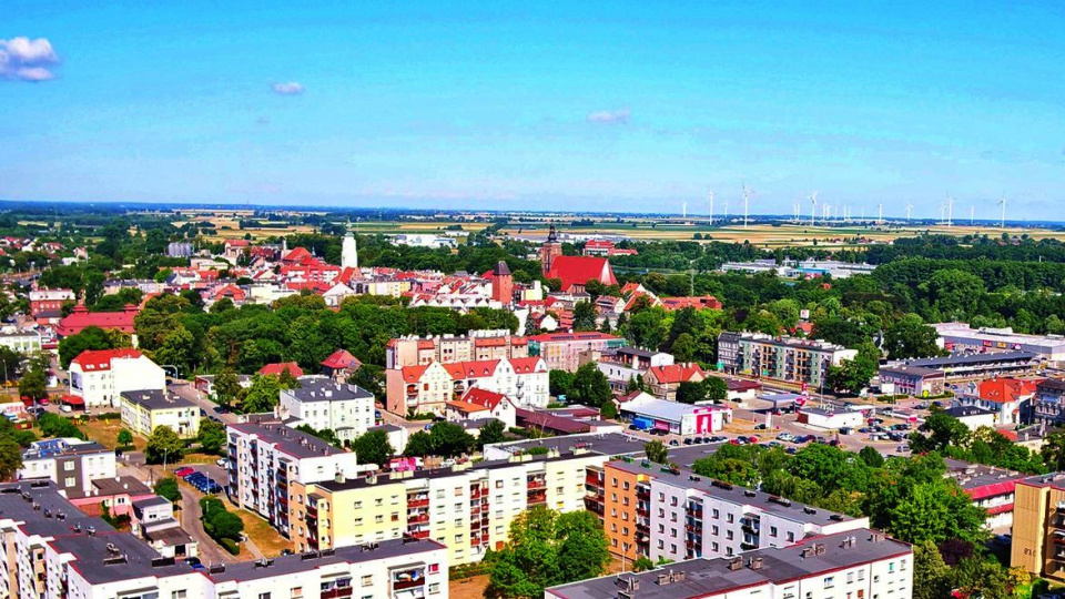 Panorama Namysłowa [fot. Starostwo Powiatowe w Namysłowie]